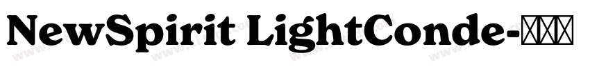 NewSpirit LightConde字体转换